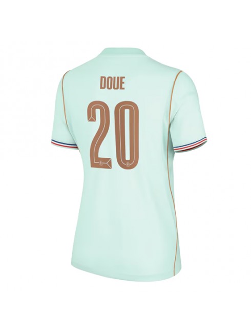 Frankreich Desire Doue #20 Auswärtstrikot für Frauen WM 2026 Kurzarm Frankreich Desire Doue #20 Auswärtstrikot für Frauen WM 2026 Kurzarm